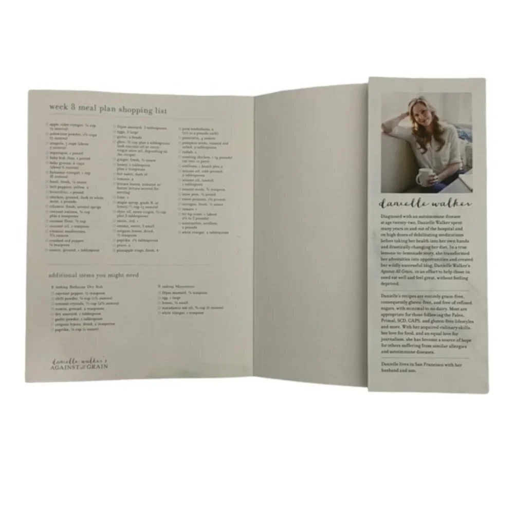 Danielle Walker's Against All Grain Cookbook Gluten Dairy Free Paelo Easy Meals